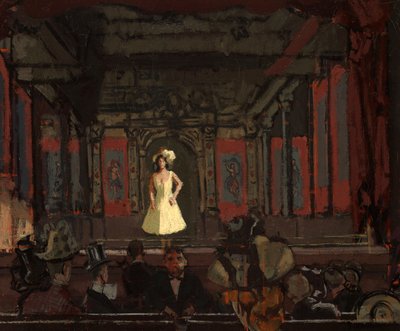 Palacio de Variedades de Hungerford de Gatti. Segundo Turno de Katie Lawrence c.1888 de Walter Richard Sickert
