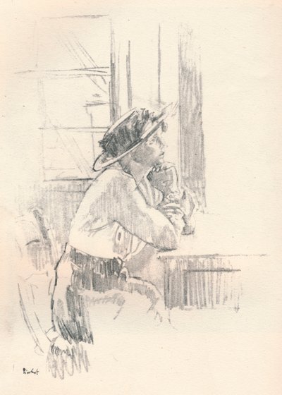 Chica meditando, c1911 1931 de Walter Richard Sickert