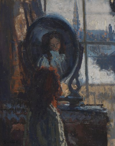 Niña en un espejo, pequeña Rachel de Walter Richard Sickert