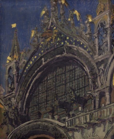 Caballos de San Marcos, Venecia de Walter Richard Sickert