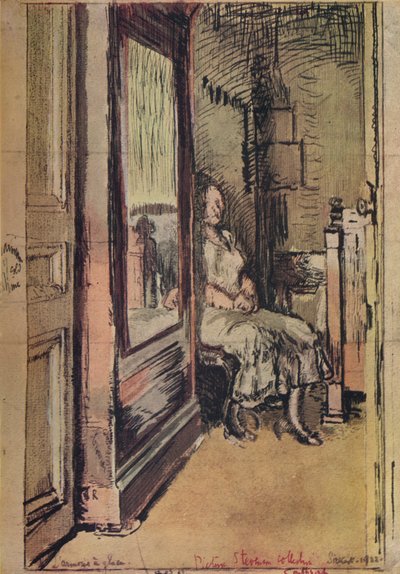 El armario con espejo, 1922 de Walter Richard Sickert