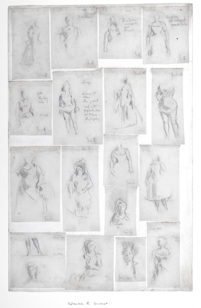 Diecisiete estudios en el Music Hall de Gatti de Walter Richard Sickert