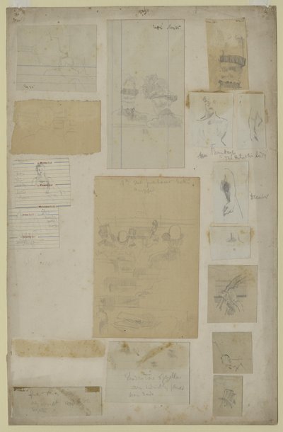 Varios estudios de Walter Richard Sickert