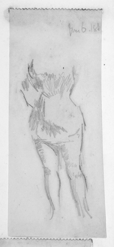 Boceto de una figura femenina de Walter Richard Sickert