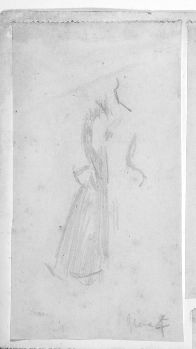 Boceto de una figura femenina de Walter Richard Sickert