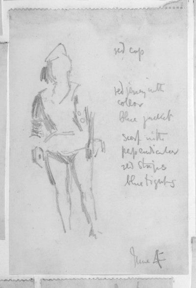 Boceto de una Figura Femenina de Walter Richard Sickert