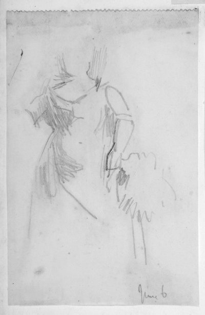 Boceto de una figura femenina de Walter Richard Sickert