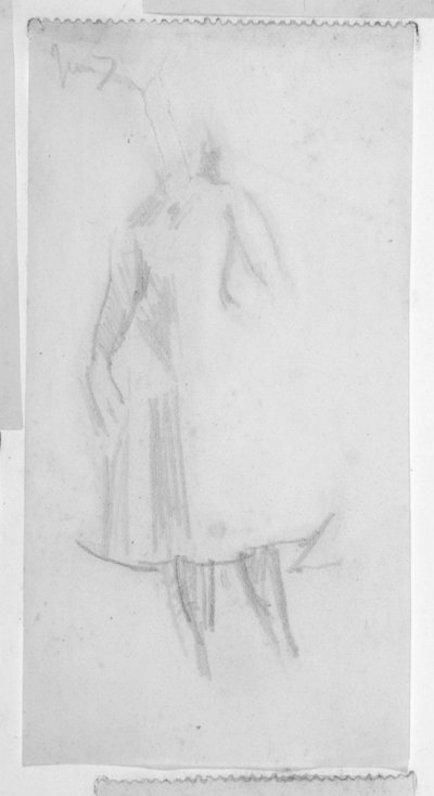 Boceto de una figura femenina de Walter Richard Sickert