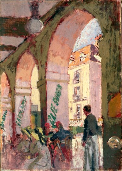 El Café Suizo, o Café des Arcades, Dieppe de Walter Richard Sickert