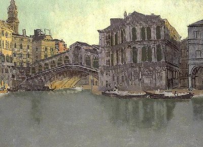 El Gran Canal y el Rialto, Venecia, c.1895-96 de Walter Richard Sickert