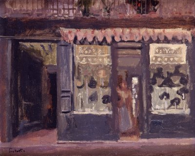 La Tienda de Sombreros de Walter Richard Sickert