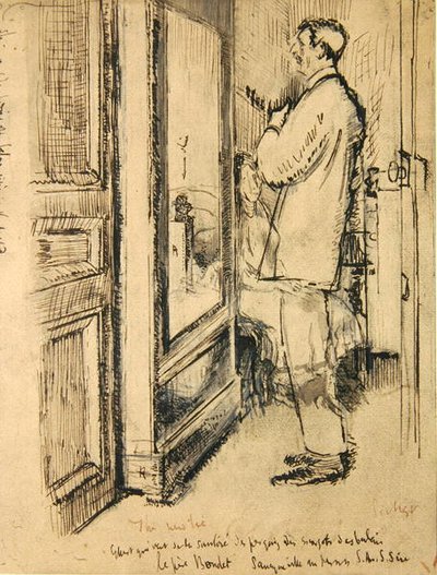 La nueva corbata, c.1922 de Walter Richard Sickert