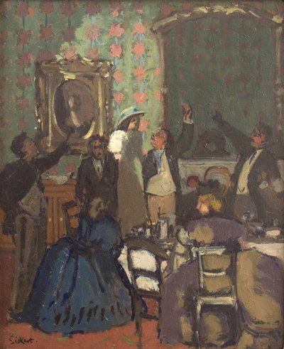 El brindis. Trelawny de los Pozos de Walter Richard Sickert