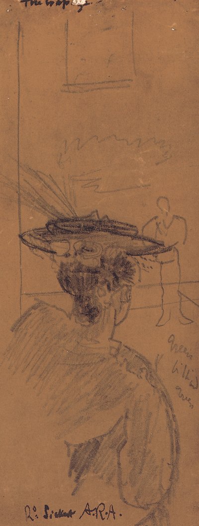 El trapecio (lápiz) de Walter Richard Sickert
