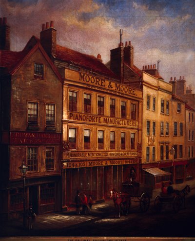 Bishopsgate, Londres, en 1871, 1872 de Walter Riddle