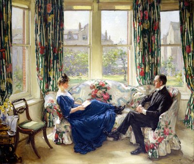 La sala de la mañana, c.1907 de Walter Russell