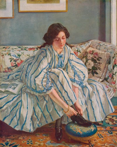 Atando su Zapato, c1900 de Walter Russell