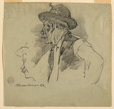 Un campesino bávaro de Walter Shirlaw