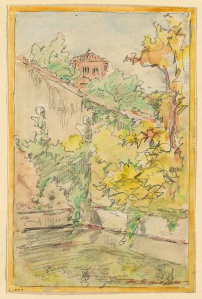 Un patio de Walter Shirlaw