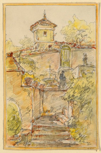 Una Escalera de Walter Shirlaw