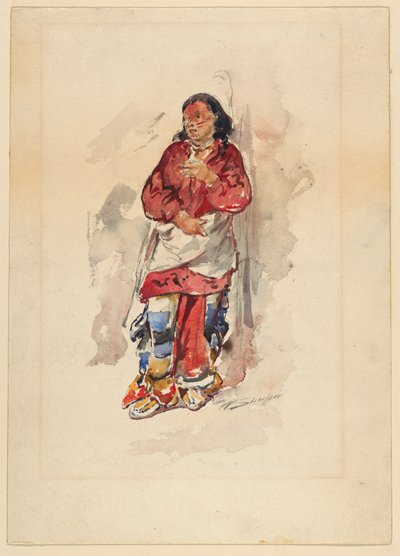 Joven cheyenne de Walter Shirlaw