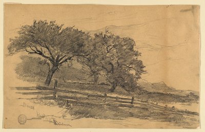 Paisaje en Dorset, Vermont de Walter Shirlaw