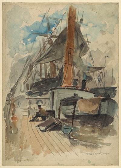 A bordo del barco de Walter Shirlaw