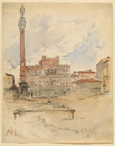 Palazzo Pubblico, Siena de Walter Shirlaw