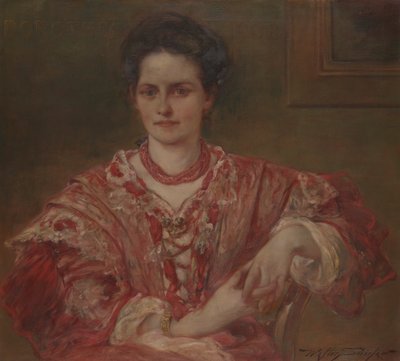 Retrato de Dorothea A. Dreier (1870 de Walter Shirlaw