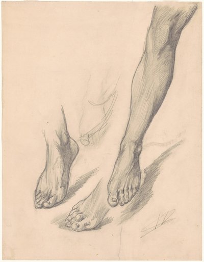 Estudios de pies de Walter Shirlaw