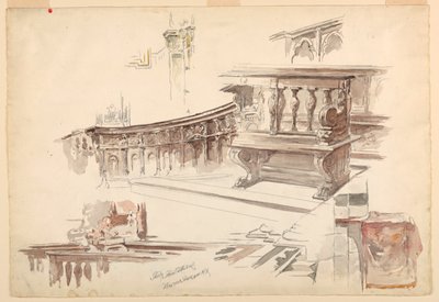 Estudios de la Catedral de Siena de Walter Shirlaw