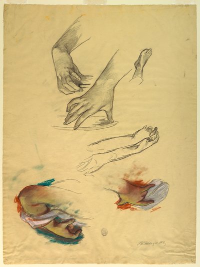 Estudio de Manos de Walter Shirlaw