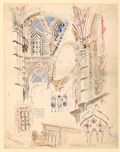 Estudio de la catedral de Siena de Walter Shirlaw
