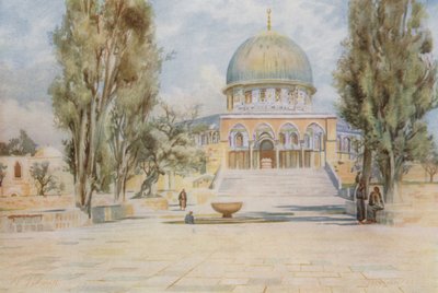 Cúpula de la Roca desde la Mezquita de El Aksa, Jerusalén de Walter Spencer Stanhope Tyrwhitt