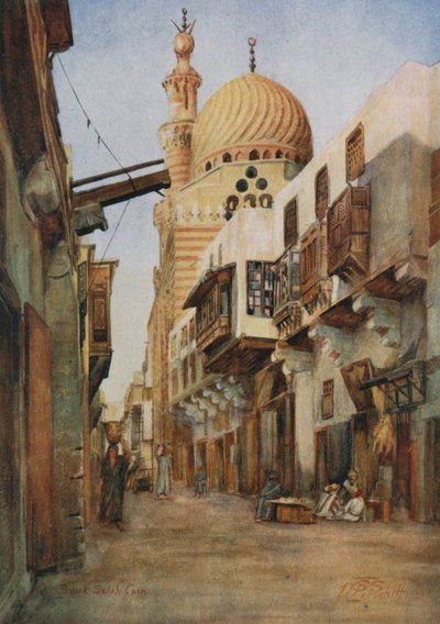 Souk Selal, El bazar de los armeros, El Cairo de Walter Spencer Stanhope Tyrwhitt