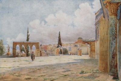 Pórtico Sur de la Mezquita y Púlpito de Verano, Jerusalén de Walter Spencer Stanhope Tyrwhitt