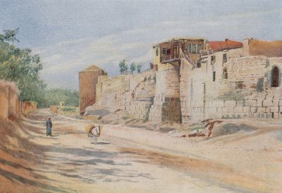 Sitio tradicional donde San Pablo fue bajado en una canasta, Damasco de Walter Spencer Stanhope Tyrwhitt