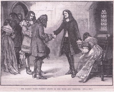Sir Henry Vane despidiéndose de su esposa y amigos de Walter Stanley Paget