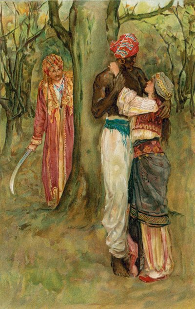 Las mil y una noches: La historia del pescador de Walter Stanley Paget