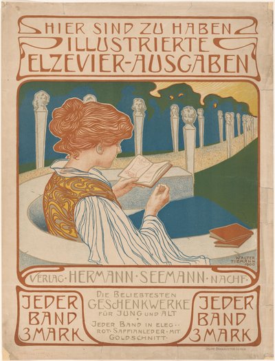 Cartel del editor Hermann Seemann Nachfolger de Walter Tiemann