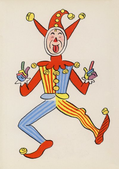 Figuras de libros infantiles: Till el Bufón (litografía en color) de Walter Trier