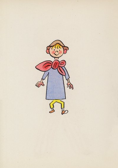 Figuras de libros infantiles: Pulgarcito (litografía en color) de Walter Trier