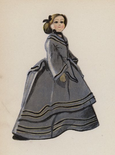 Juguete antiguo pintado por Walter Trier (litografía en color) de Walter Trier