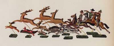 Juguete antiguo pintado por Walter Trier (litografía en color) de Walter Trier
