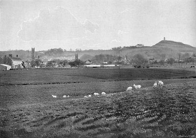Glastonbury y el Tor, c1896 de Walter Tully