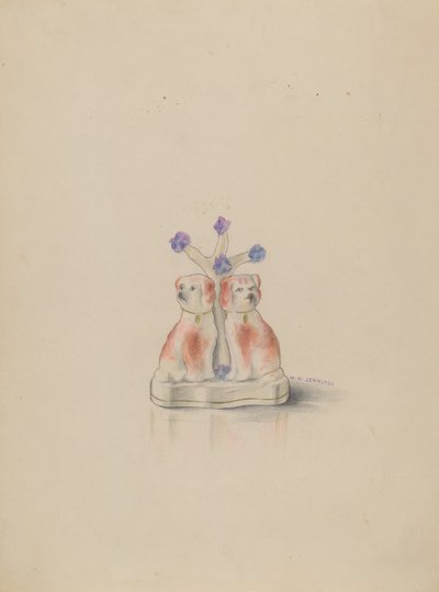 Perros de porcelana de Walter W. Jennings