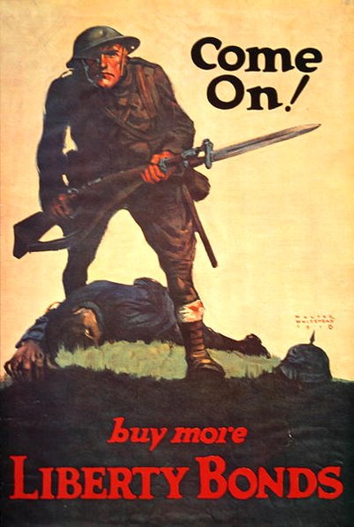 ¡Vamos! Compra más bonos de libertad, cartel de la Primera Guerra Mundial de Walter Whitehead