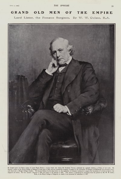 Joseph Lister de Walter William (after) Ouless