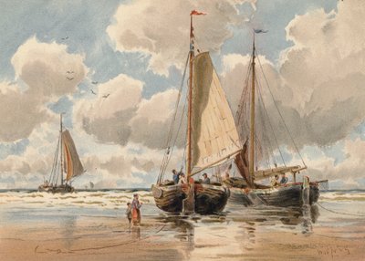 Dutch Pinks at Low Water (litografía en color) de Walter William May