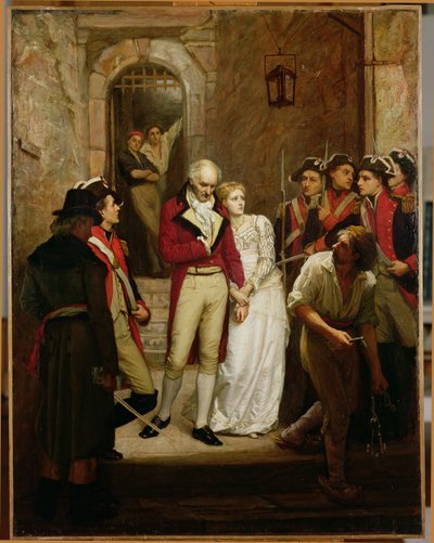 Escena de la Revolución Francesa (óleo sobre lienzo) de Walter William Ouless